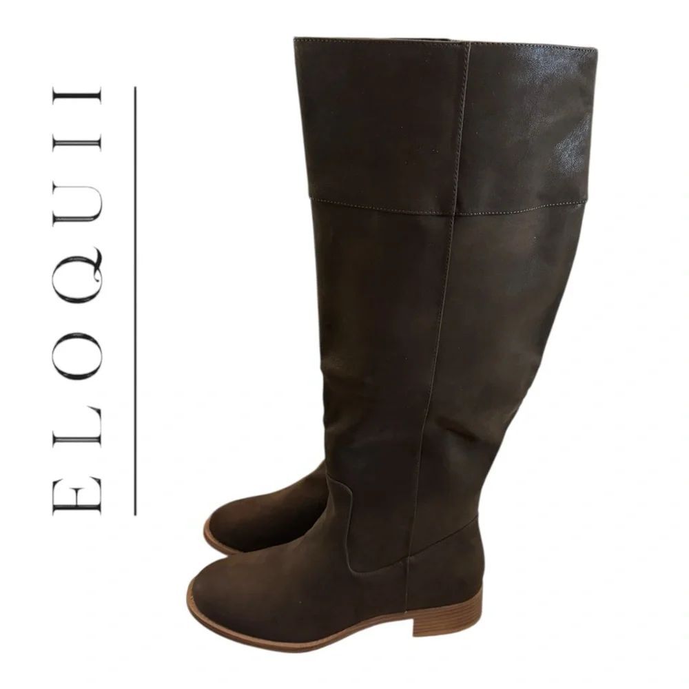 New Eloquii Women's Brown Anye Wide Boots 8.5